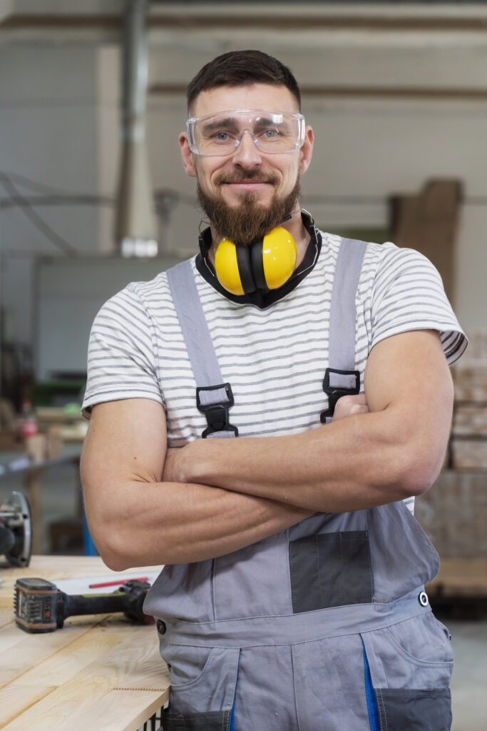 man-working-mdf-boards-warehouse